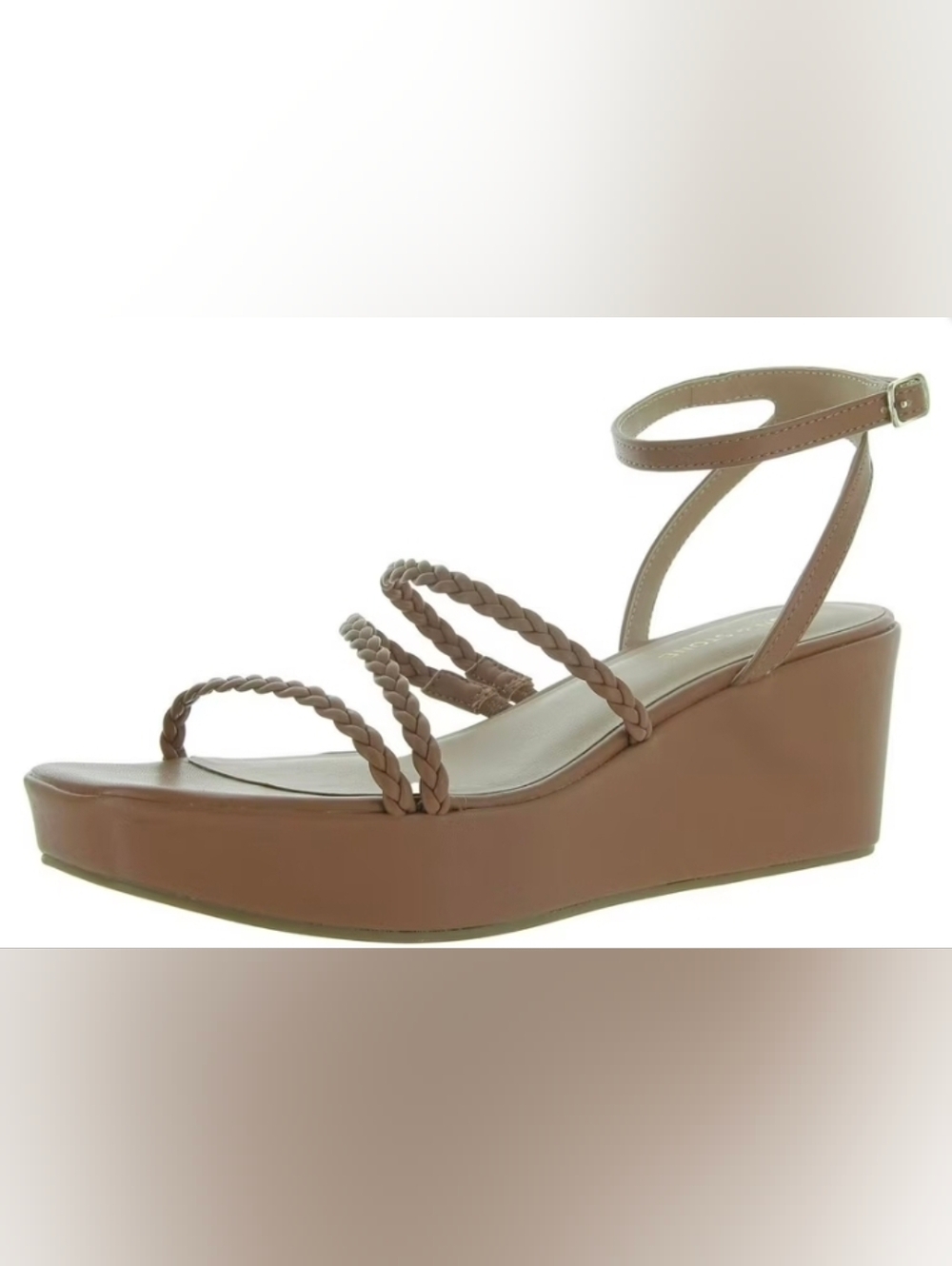 Alyssa Strappy Platform Wedge Sandal- Cinnamon